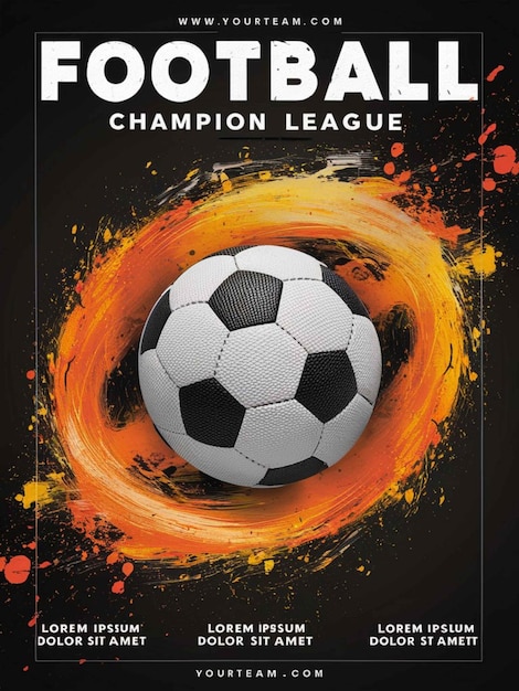 uma bola de futebol em uma capa de bola de fogo