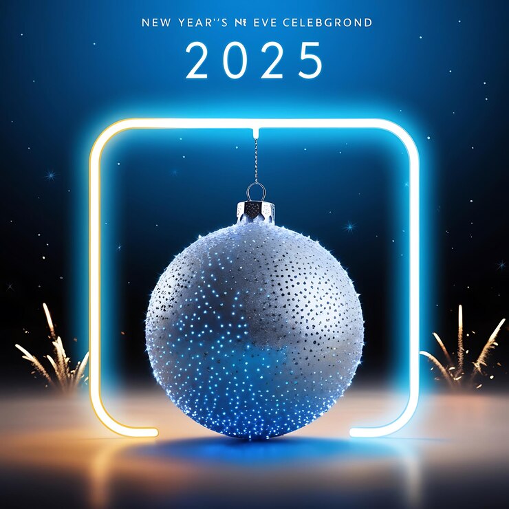 uma bola de Natal com o ano 2012