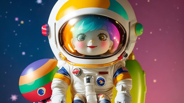 uma boneca astronauta vintage