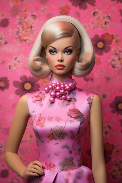 Barbie Fashion & Beauty Acessórios para Boneca Roupa de Flores