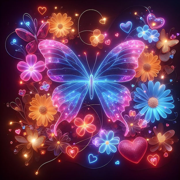 Foto uma borboleta transparente e brilhante