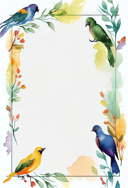 Foto uma borda com pássaros e flores que diz 