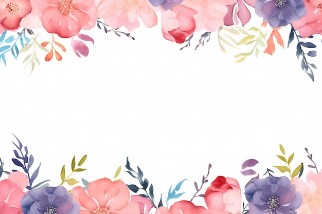 Foto uma borda floral com flores no meio.