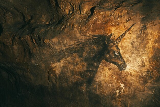 Foto uma cabeça de cavalo é visível em uma área escura