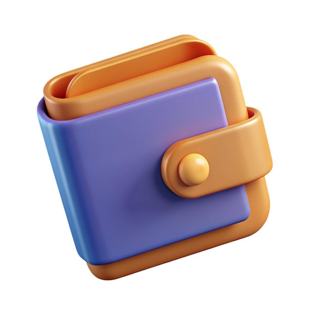 uma caixa azul e laranja com uma fechadura