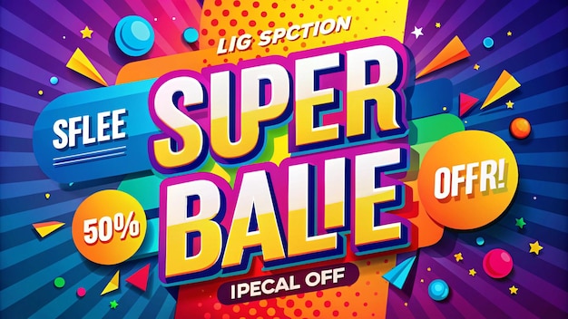 uma caixa de super venda para super grátis na parte de baixo