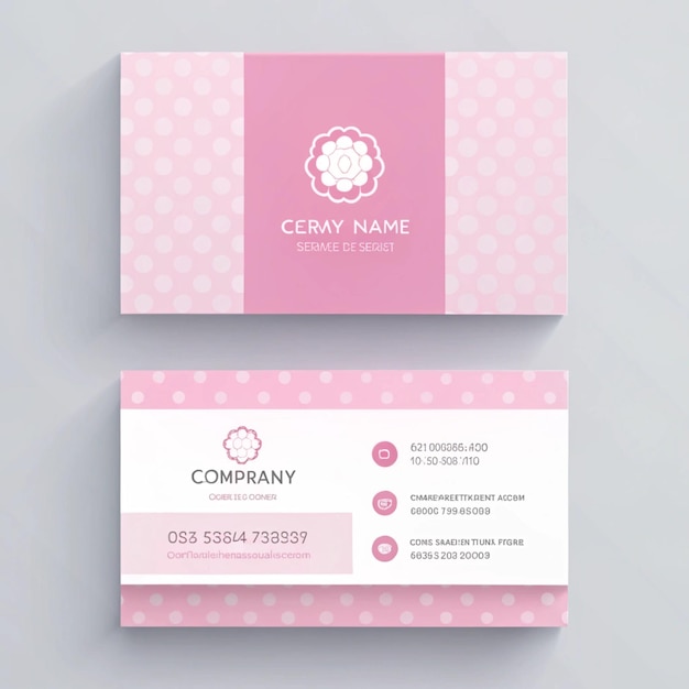uma caixa rosa e branca com um logotipo rosa