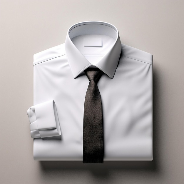 uma camisa branca com uma gravata que diz "quadrado".