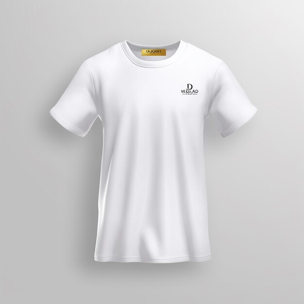uma camiseta branca com um logotipo que diz l.