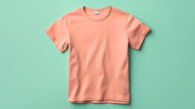 Uma camiseta rosa com a palavra "t" nela