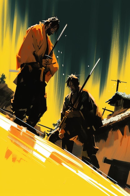 Uma capa de livro para um samurai chamado samurai.