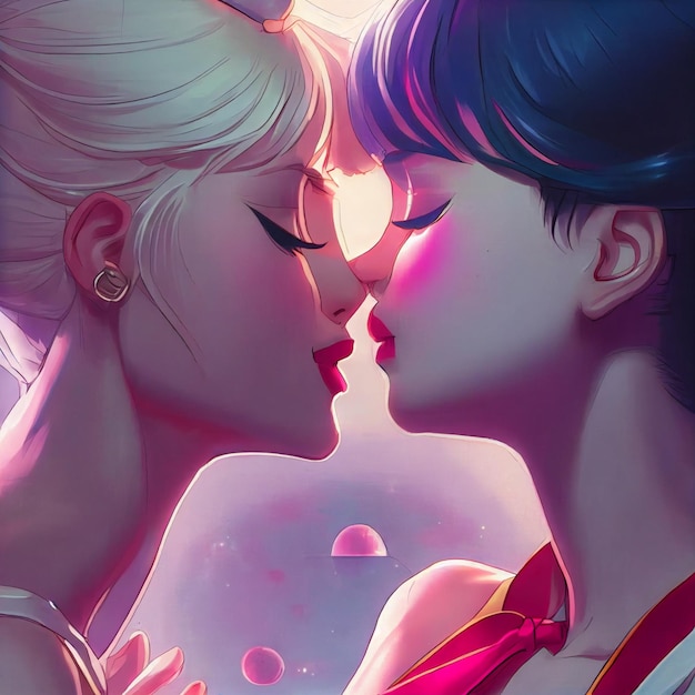 Foto uma capa de quadrinhos do new yorker mostra um casal a beijar-se.
