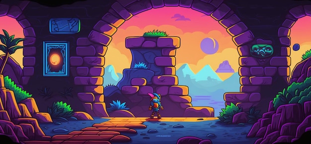 Uma captura de tela de um jogo chamado game gnome