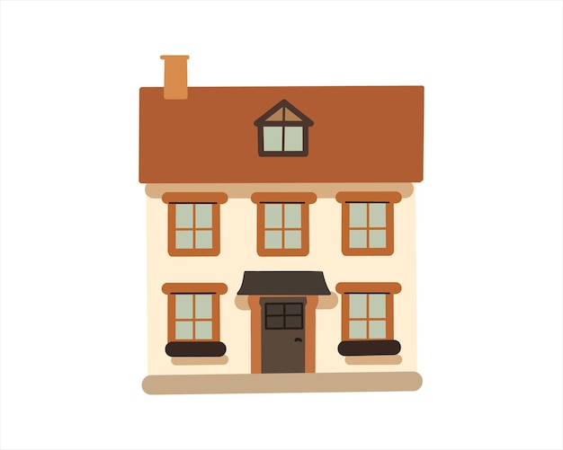 uma casa com um telhado marrom e um telhado castanho