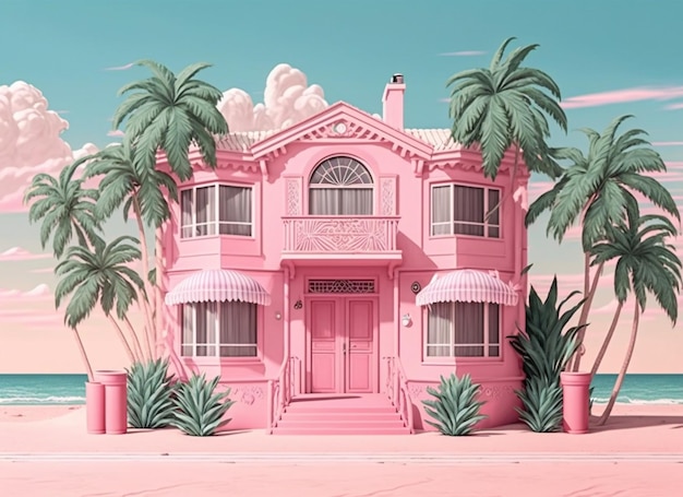 Casa moderna aesthetic rosa e fofa 🌸 en 2023