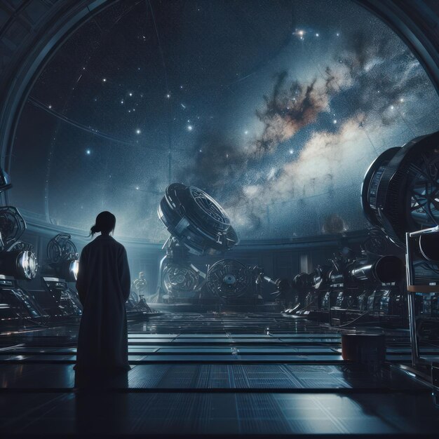 Foto uma cena direto de um filme de sci-fi de hollywood com detalhes ultra-realistas