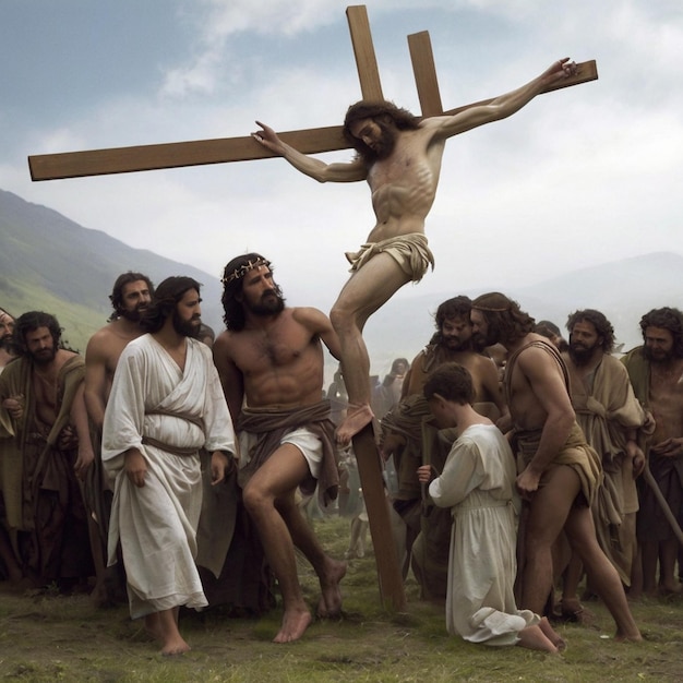 Foto uma cena solene da sexta-feira santa