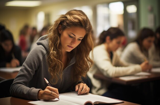 Foto uma cena vibrante se desenrola no dia internacional da educação, mostrando estudantes diversos envolvidos na aprendizagem, simbolizando o compartilhamento de conhecimento global e o empoderamento educacional para um futuro mais brilhante.