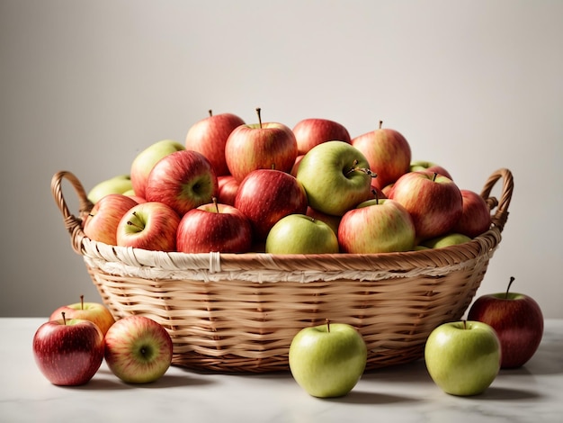 Uma cesta de maçã