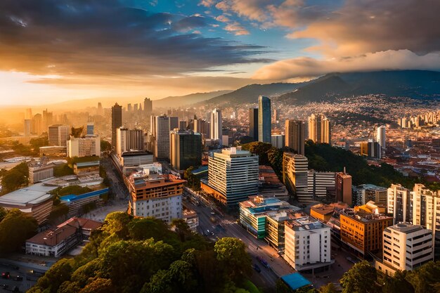 Foto uma cidade é a capital do ano.