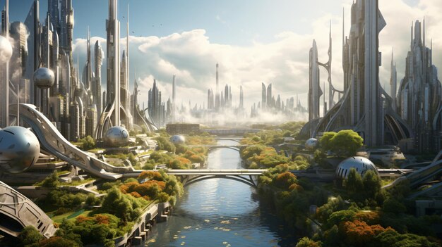 Uma cidade futurista