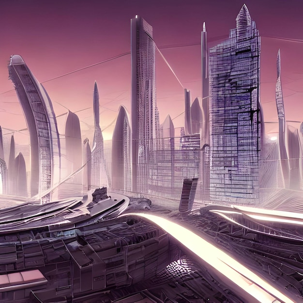 uma cidade futurista