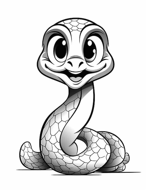 personagem de desenho animado de cobra em fundo branco 4559910