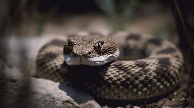 Uma cobra é vista em uma foto do filme 'o rei cobra'.