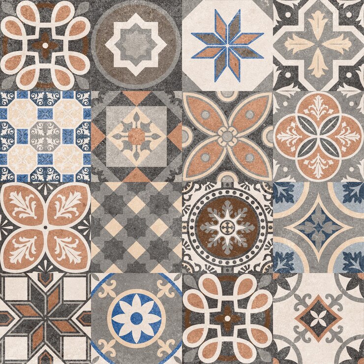 Foto uma coleção de azulejos com um desenho que diz "quota de paz"