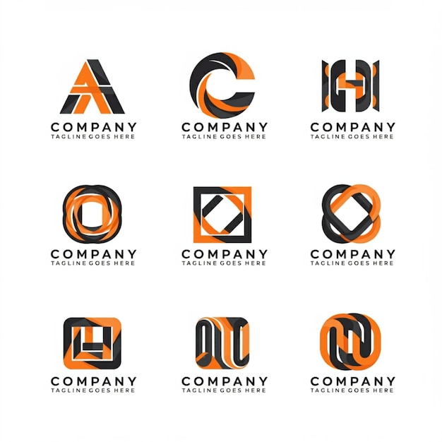 uma coleção de logotipos para a empresa