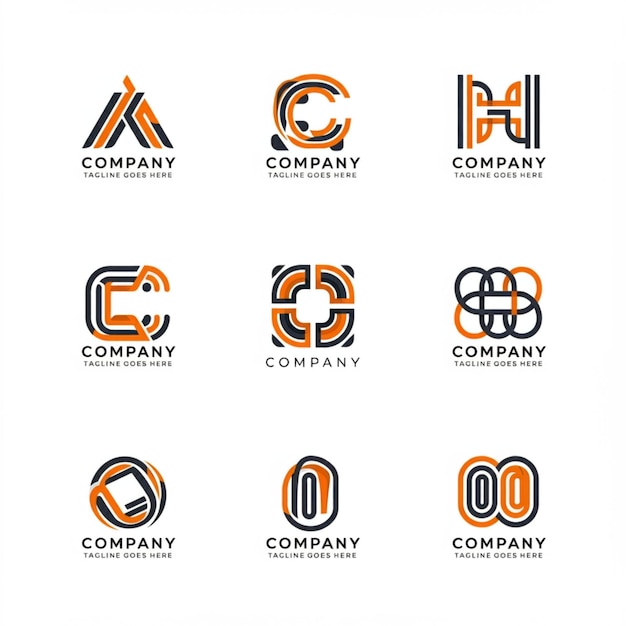 uma coleção de logotipos para a empresa