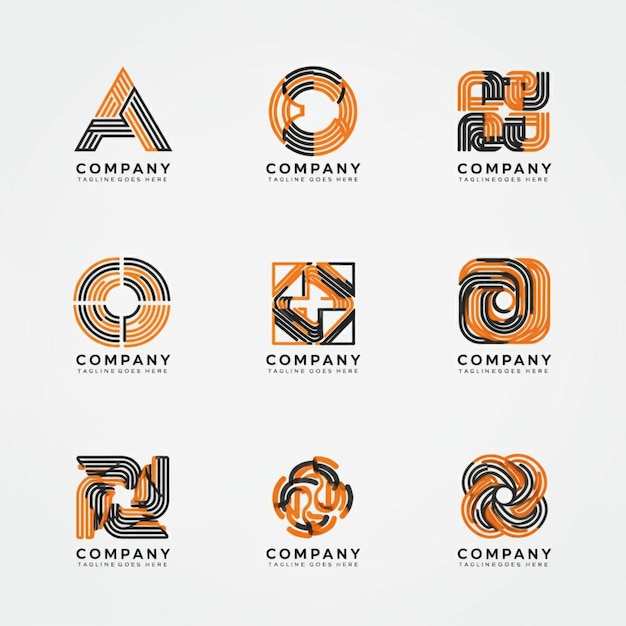 uma coleção de logotipos para a empresa