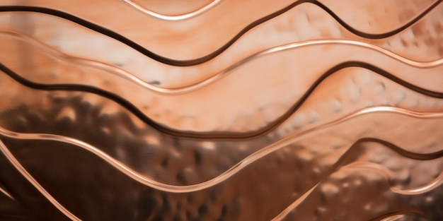 Uma colher de cobre em uma tigela de cobre