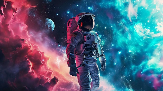 Uma colorida viagem espacial