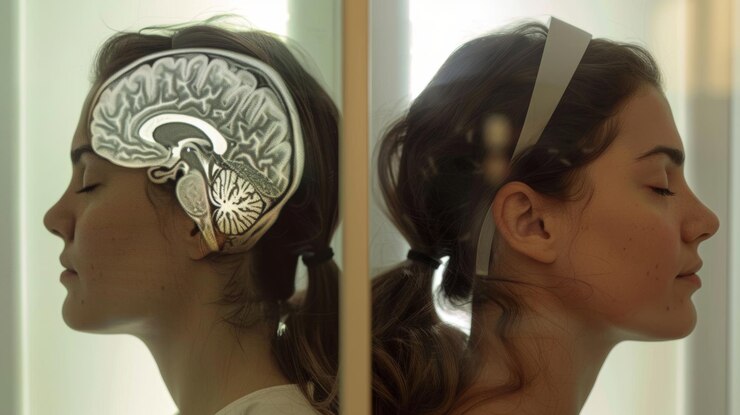 Foto uma comparação de uma varredura cerebral antes e depois de uma sessão de sauna infravermelha mostrando aumento de atividade