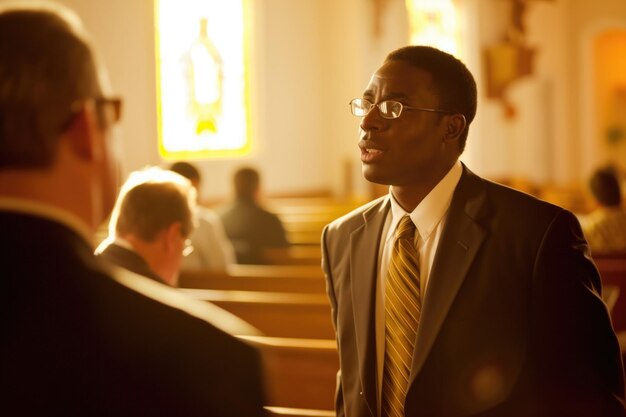 Uma conversa esclarecedora se desenvolve entre um pastor e um frequentador da igreja depois de um sermão