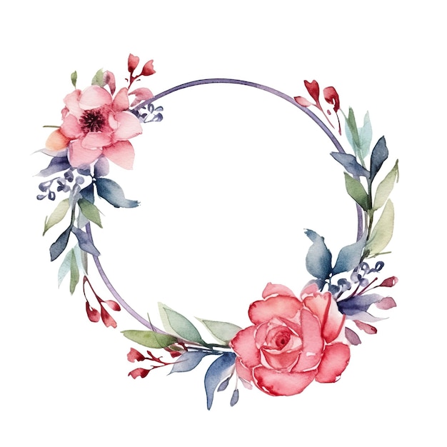 Uma coroa de rosas e folhas com a palavra "primavera" nela.