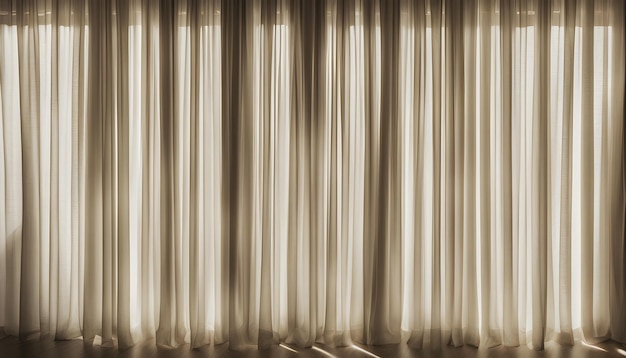 Uma cortina com a palavra luz.