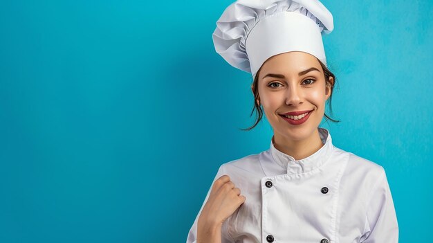 Uma cozinheira indiana realista e feliz.
