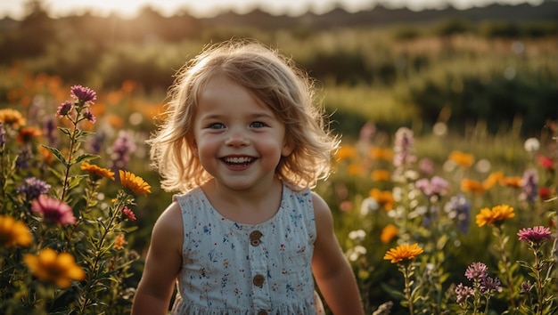 Uma criança com bochechas rosadas e um sorriso contagioso 2