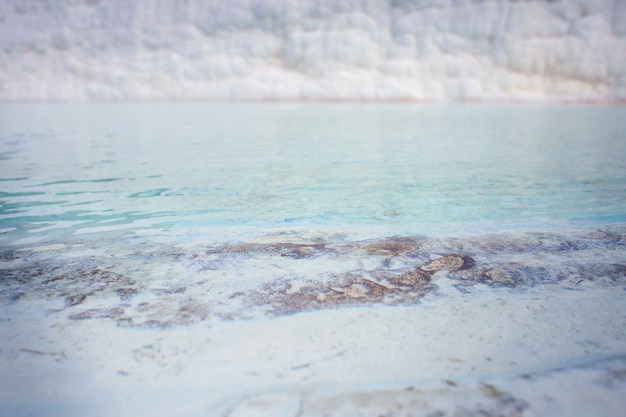 Uma das piscinas em um complexo de Pamukkale na Turquia. Denizli