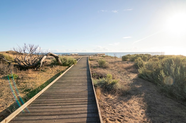 Uma das praias mais bonitas da Espanha, chamada (Cuesta Maneli, Huelva) na Espanha.