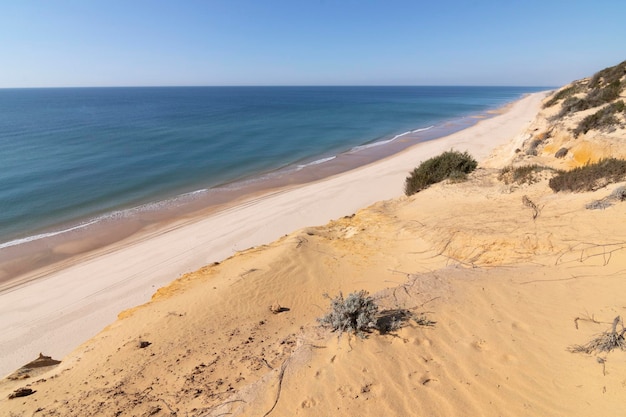 Uma das praias mais bonitas da Espanha, chamada (El Asperillo, Doñana, Huelva) na Espanha.