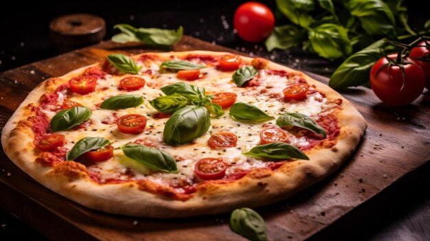 Uma delícia tradicional italiana de pizza