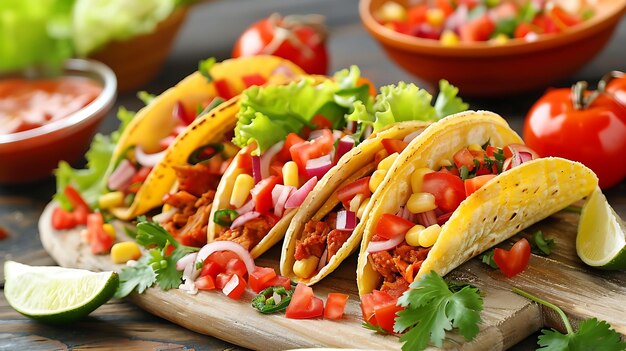 Uma deliciosa e autêntica receita de taco mexicano.