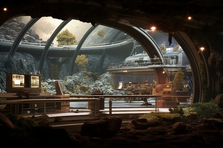 Foto uma empresa de fabricação de habitats espaciais para fora do mundo 00041 03