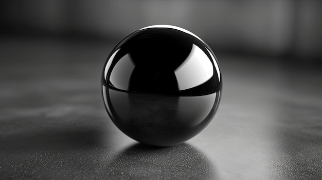 Uma esfera 3D brilhante representa a unidade e a completude
