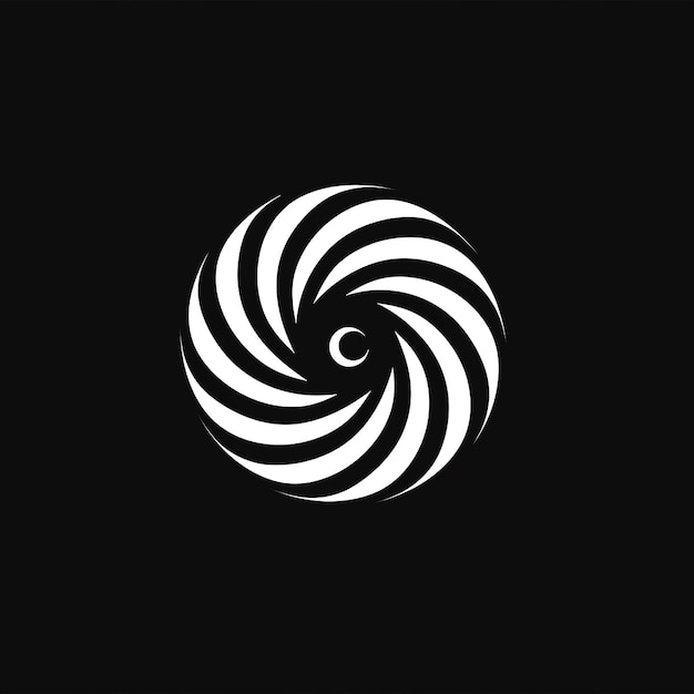 uma espiral branca é mostrada em um fundo preto