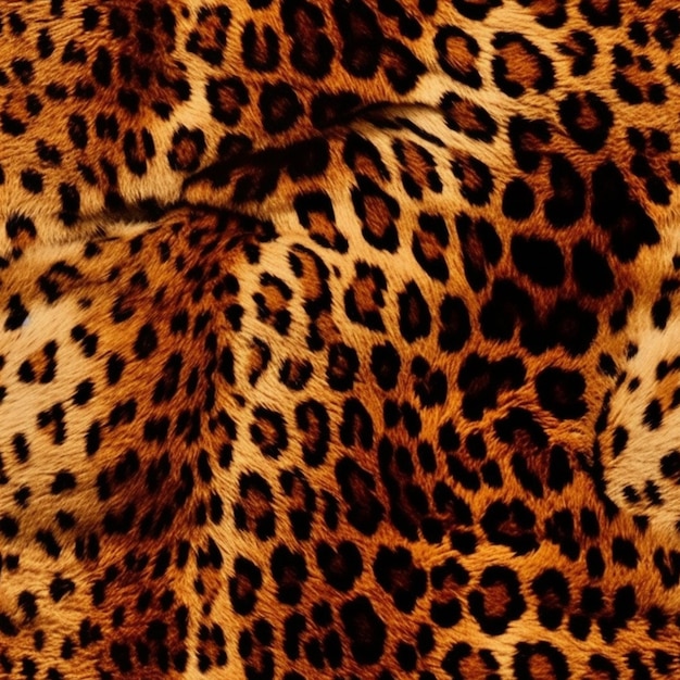 Uma estampa de leopardo em um papel de parede