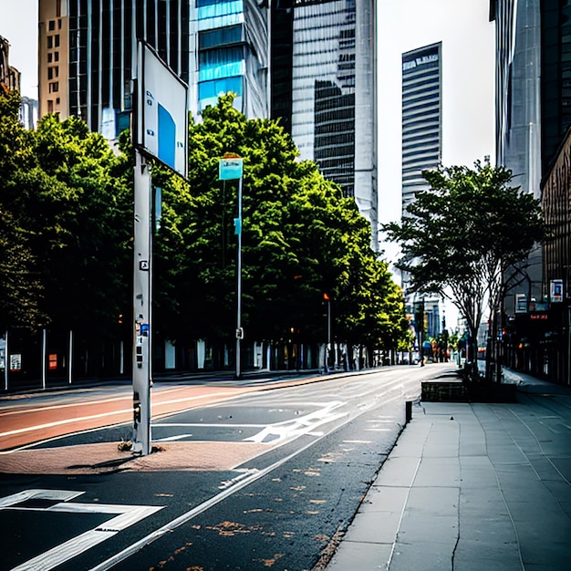 Foto uma estrada da cidade